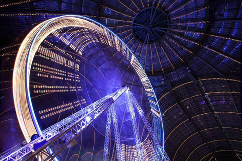 Wheeeeeeeeeeeeeeel ! Black Ornate Wood Framed Art Print with Double Matting by Vigoureux, Guillaume