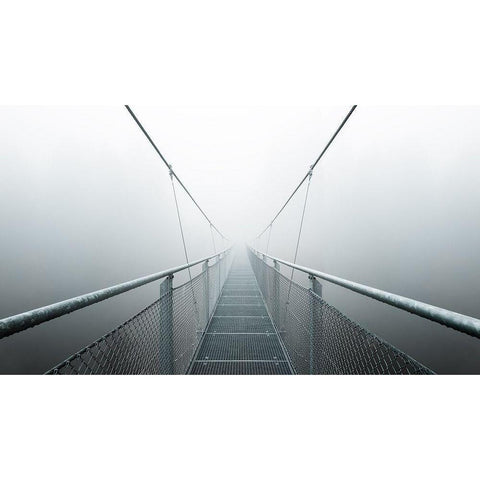 The Path To Infinity Black Modern Wood Framed Art Print with Double Matting by Zimmermann, Max