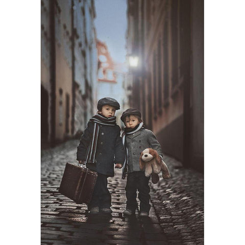 Les Misacrables Gold Ornate Wood Framed Art Print with Double Matting by Tomsickova, Tatyana