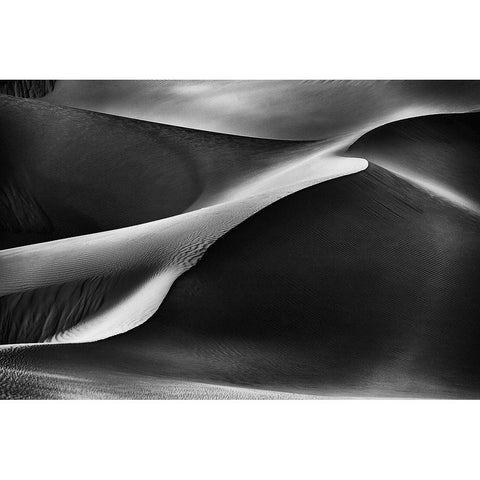 Curvatures White Modern Wood Framed Art Print by Al Adwan, Rami
