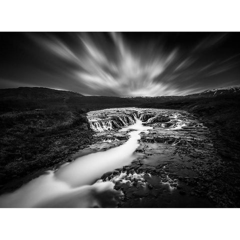 The Hidden Vista Black Modern Wood Framed Art Print with Double Matting by Kahila, Janne