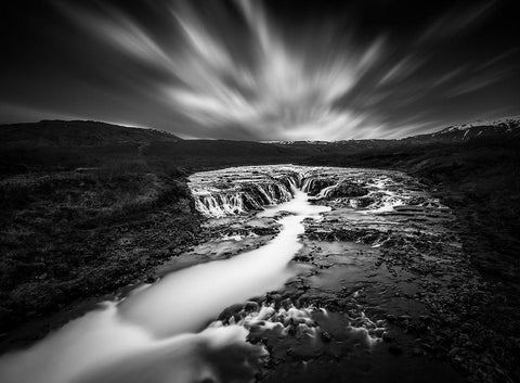 The Hidden Vista White Modern Wood Framed Art Print with Double Matting by Kahila, Janne