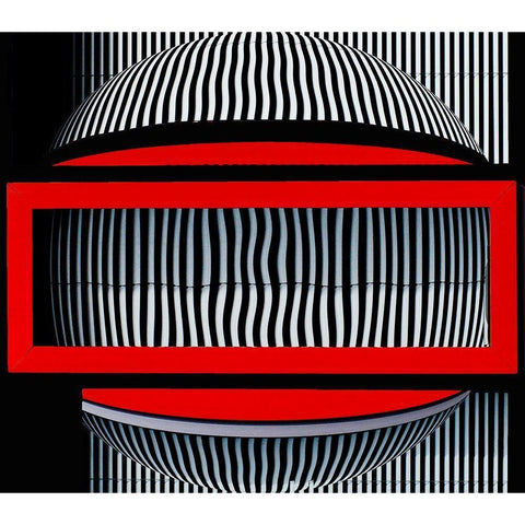 Red Frame With Attitude Black Modern Wood Framed Art Print with Double Matting by Pearson, Wayne