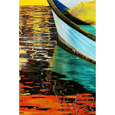 Boat   Ll Gold Ornate Wood Framed Art Print with Double Matting by Hason, Eli