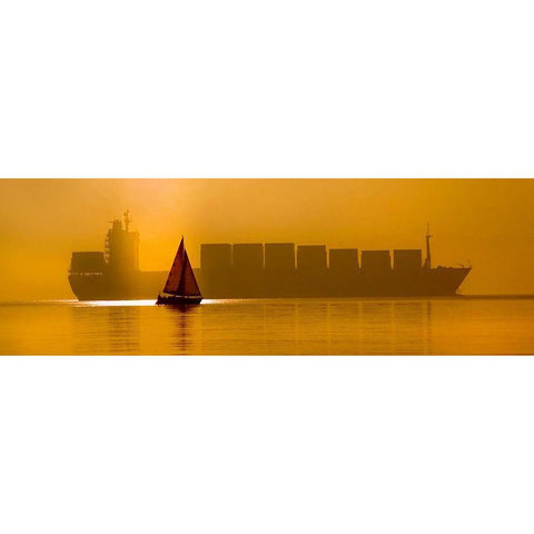 David A Golijat Gold Ornate Wood Framed Art Print with Double Matting by Dartef, Pristov