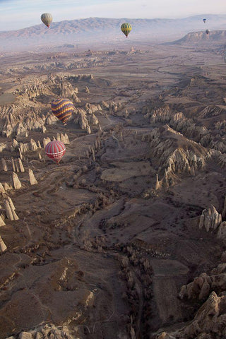 Anatolia White Modern Wood Framed Art Print with Double Matting by Mazalrey, Alain