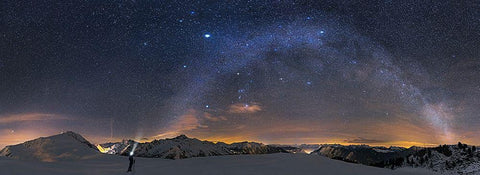 Under The Starbow Black Ornate Wood Framed Art Print with Double Matting by Nicholas Roemmelt, Dr.