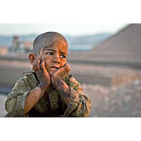 My Sunset Black Modern Wood Framed Art Print with Double Matting by Momeni, Mohammadreza