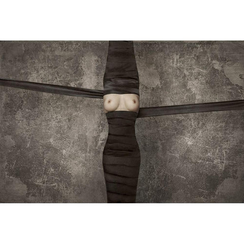 Ties Black Modern Wood Framed Art Print by Katiev, Vladimir