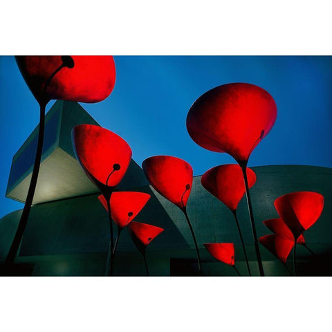 Maxxi  Museum Gold Ornate Wood Framed Art Print with Double Matting by Pellegrini, Fulvio