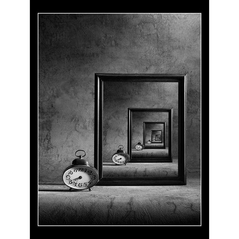 The Eternity Black Modern Wood Framed Art Print by Ivanova, Victoria
