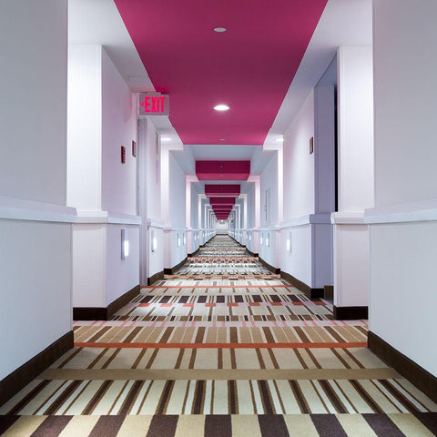 L Ex!T Black Ornate Wood Framed Art Print with Double Matting by Loire, Herve