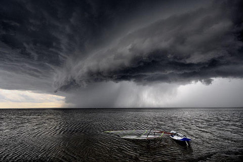 ... Where Are You ? Black Ornate Wood Framed Art Print with Double Matting by Lipinski C, Roman