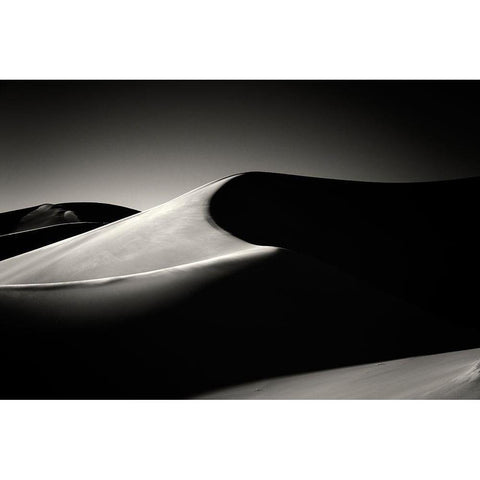Dune Black Modern Wood Framed Art Print by Kravanja, Jure