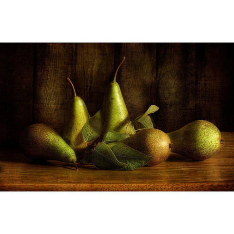 Pears Gold Ornate Wood Framed Art Print with Double Matting by Disher, Mandy