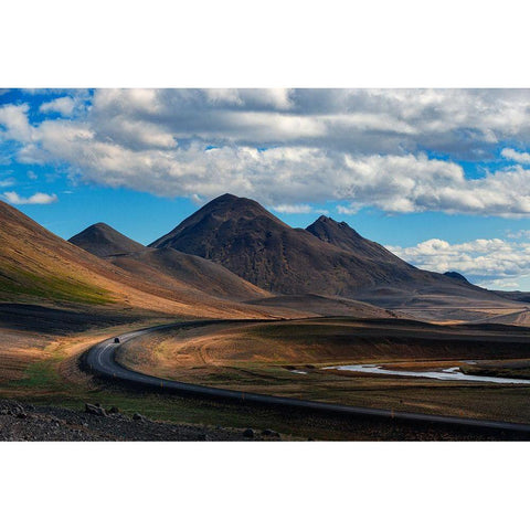 Iceland Gold Ornate Wood Framed Art Print with Double Matting by Kravanja, Jure