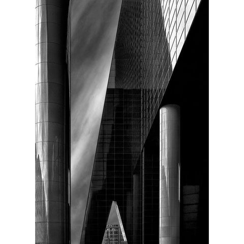 Architecture Is Frozen Music ... (1) Black Modern Wood Framed Art Print with Double Matting by Depaepe, Yvette