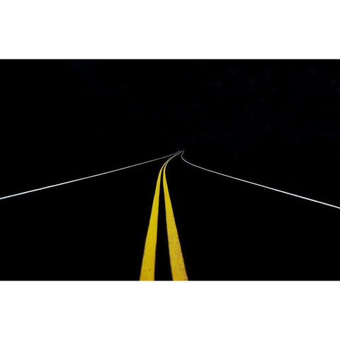 The Road To Nowhere Black Modern Wood Framed Art Print with Double Matting by Shainidze, Roland