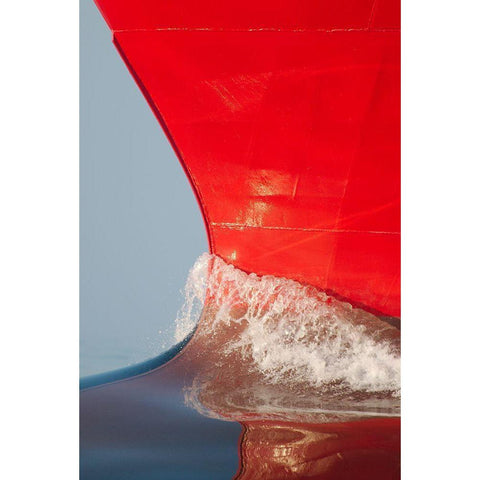 The Bow Of Skandi Rona Black Modern Wood Framed Art Print with Double Matting by Skogvik, Bjarne