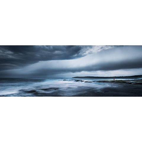 Witness Black Modern Wood Framed Art Print with Double Matting by Zhang, Joshua