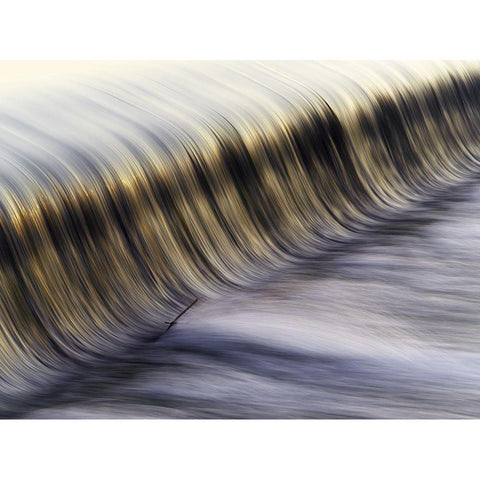 Golden Water White Modern Wood Framed Art Print by Mahrlein, Michael