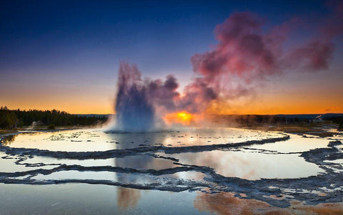 Explosion White Modern Wood Framed Art Print with Double Matting by Nicholas Roemmelt, Dr.