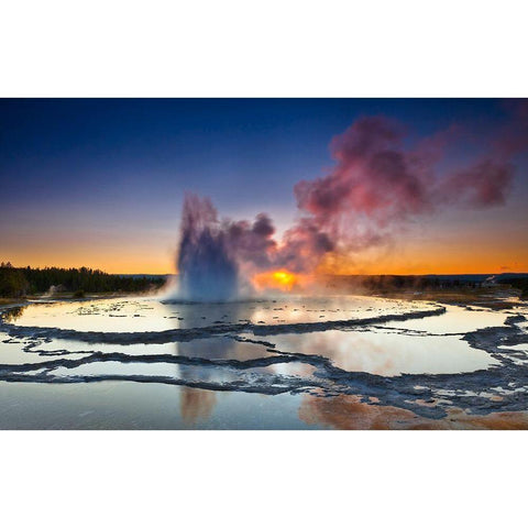 Explosion Gold Ornate Wood Framed Art Print with Double Matting by Nicholas Roemmelt, Dr.