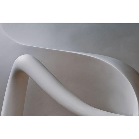 Bodyline White Modern Wood Framed Art Print by Wride, Linda