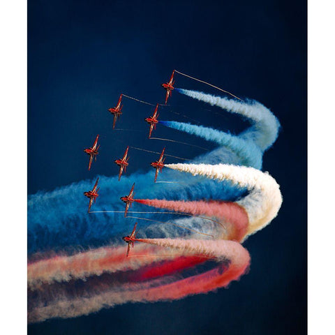 Arrows Gold Ornate Wood Framed Art Print with Double Matting by Billposter