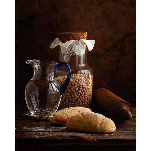 The Simple Life - Italian Breads Black Modern Wood Framed Art Print by Laercio, Luiz