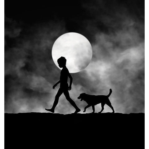 For All The Times Black Modern Wood Framed Art Print by Lee, Hengki