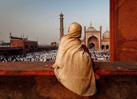 Teleportation Black Ornate Wood Framed Art Print with Double Matting by Dubey, Prateek