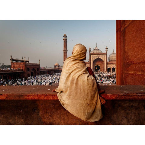 Teleportation Black Modern Wood Framed Art Print by Dubey, Prateek