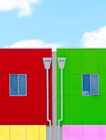 We All Live In A Yellow Submarine White Modern Wood Framed Art Print with Double Matting by Pearson, Wayne