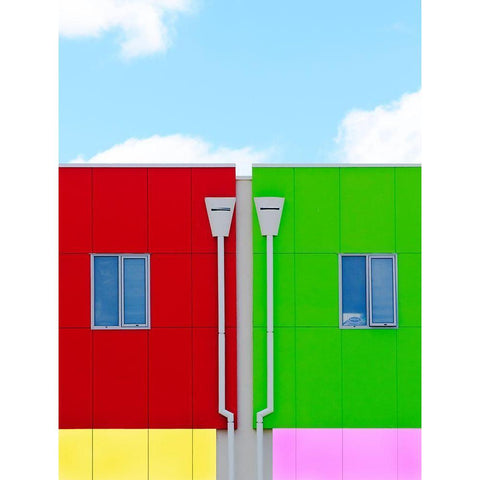 We All Live In A Yellow Submarine Black Modern Wood Framed Art Print with Double Matting by Pearson, Wayne