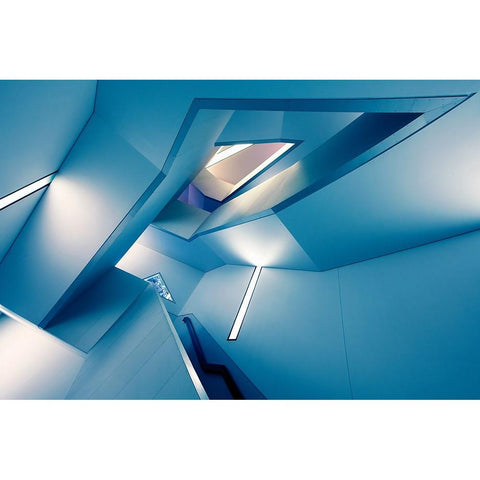 The Symphony Of The Lines White Modern Wood Framed Art Print by Roland Shainidze, Dr.