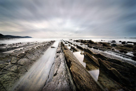 To Infinity White Modern Wood Framed Art Print with Double Matting by Osuna, Fran