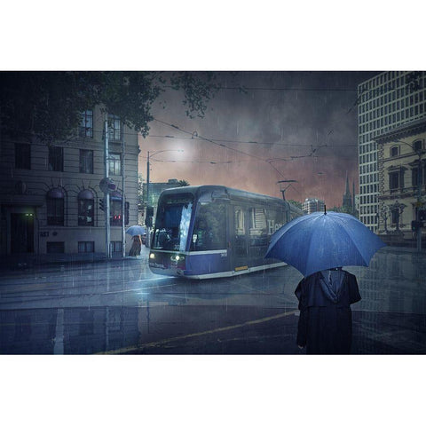 The Long Goodbye 5 Black Modern Wood Framed Art Print with Double Matting by Donoghue, Adrian