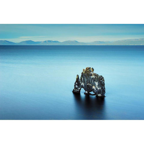 In The Middle Of Nowhere White Modern Wood Framed Art Print by Ruoppolo, Luigi