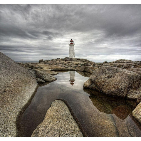 Peggy Light Black Modern Wood Framed Art Print by Thomson D, Robert