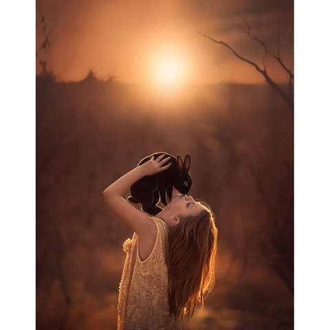 Nearing Spring Gold Ornate Wood Framed Art Print with Double Matting by Olson, Jake