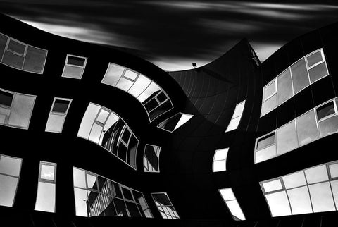 Days Of Thunder Black Ornate Wood Framed Art Print with Double Matting by Krivec, Samanta