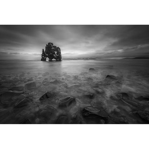 Hvastserkur White Modern Wood Framed Art Print by Hoffmann, Raymond