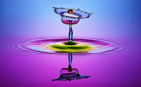 Chalice Colors Full Black Ornate Wood Framed Art Print with Double Matting by Berkati, Muhammad