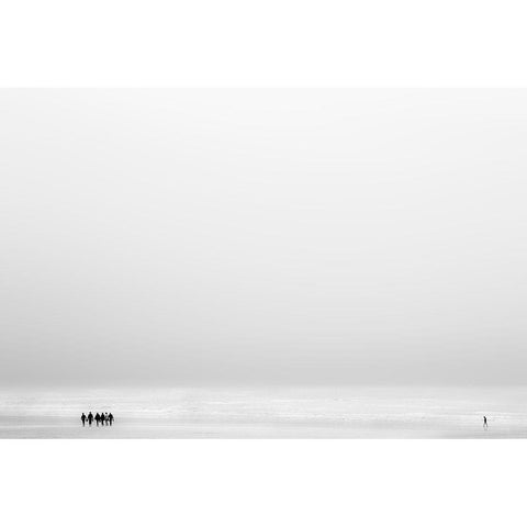 The Autist Black Modern Wood Framed Art Print with Double Matting by Claes, Gilbert