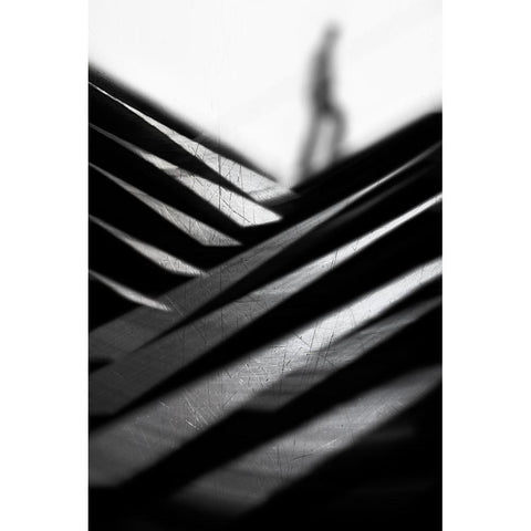 Going Nowhere Fast White Modern Wood Framed Art Print by Abrantes, Paulo