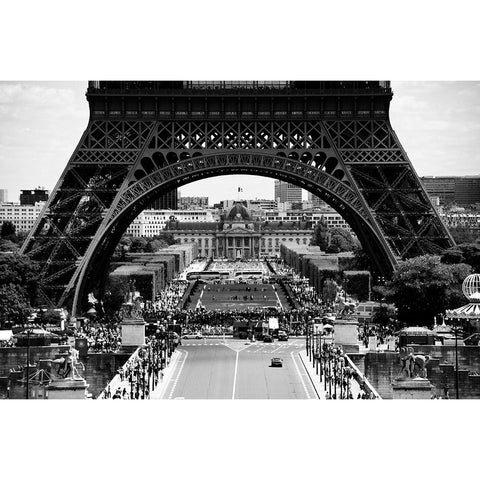 Paris Black Modern Wood Framed Art Print by Johansson, David