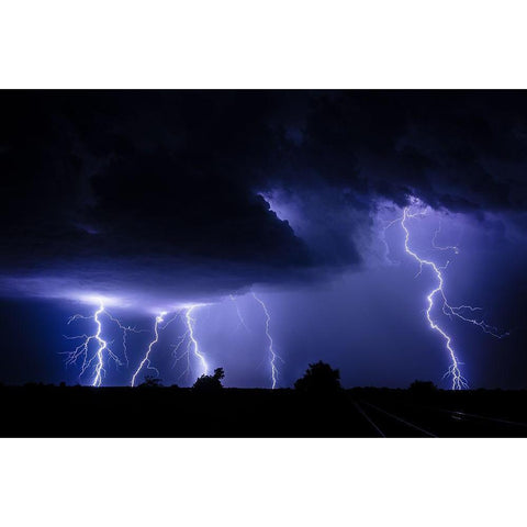 Fingers Of God Black Modern Wood Framed Art Print by Skilbeck, Christian