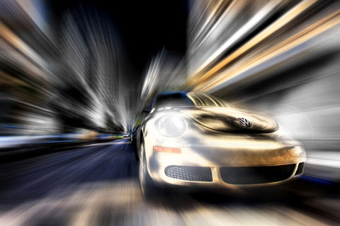 Untitled Black Ornate Wood Framed Art Print with Double Matting by Perez, Eliran