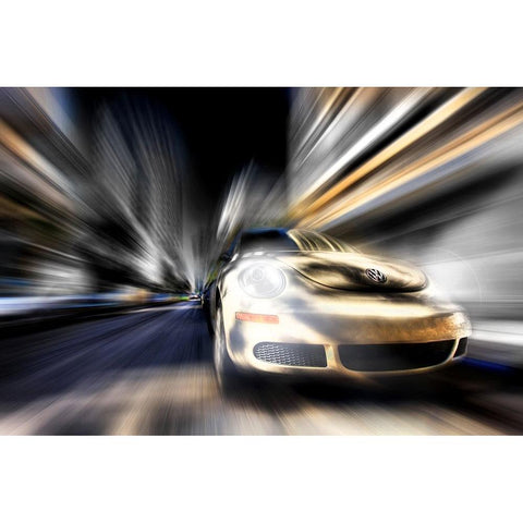 Untitled Gold Ornate Wood Framed Art Print with Double Matting by Perez, Eliran